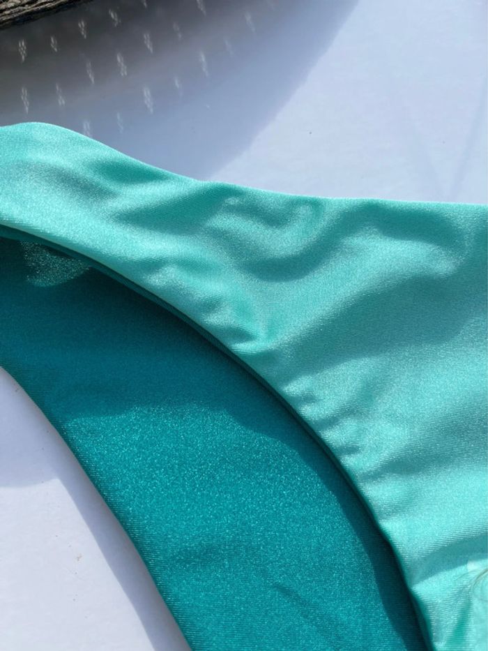Bas de maillot de bain réversible en deux nuances de bleu - photo numéro 5