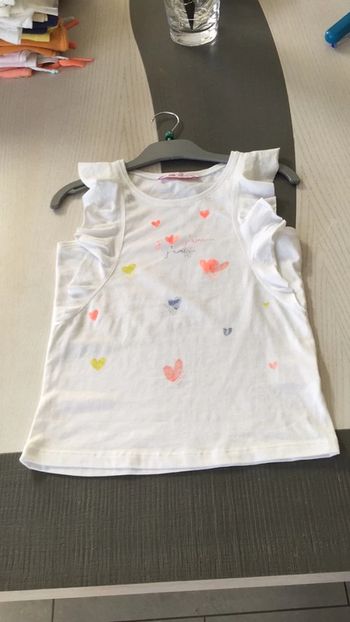 Débardeur blanc J’aime 8 ans Gémo neuf