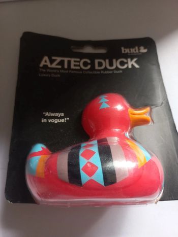 Canard de bain en caoutchouc aztec