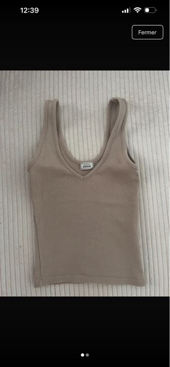 crop top décolleté col en V 