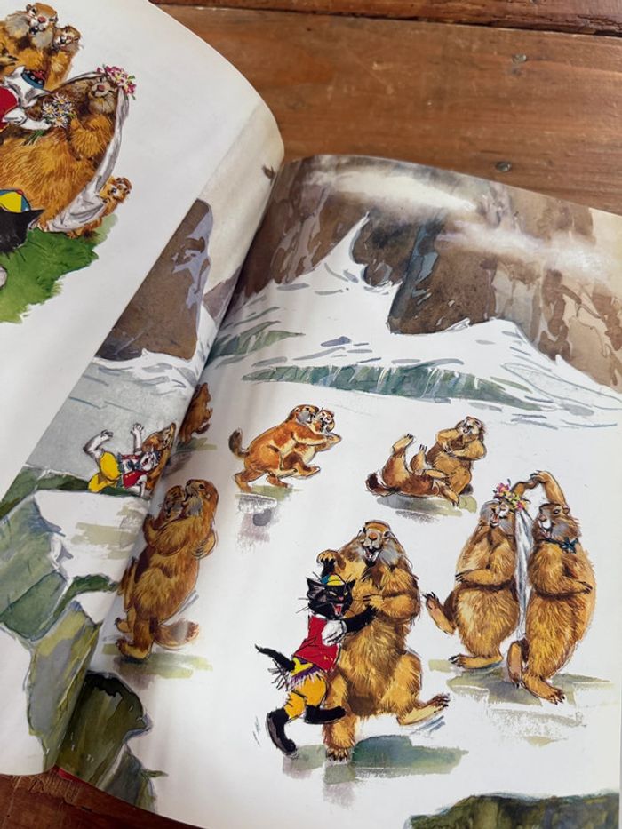 Moyen 1 - Livre édition limitée reliure rouge Caroline dans les Alpages Pierre Probst bd - photo numéro 15