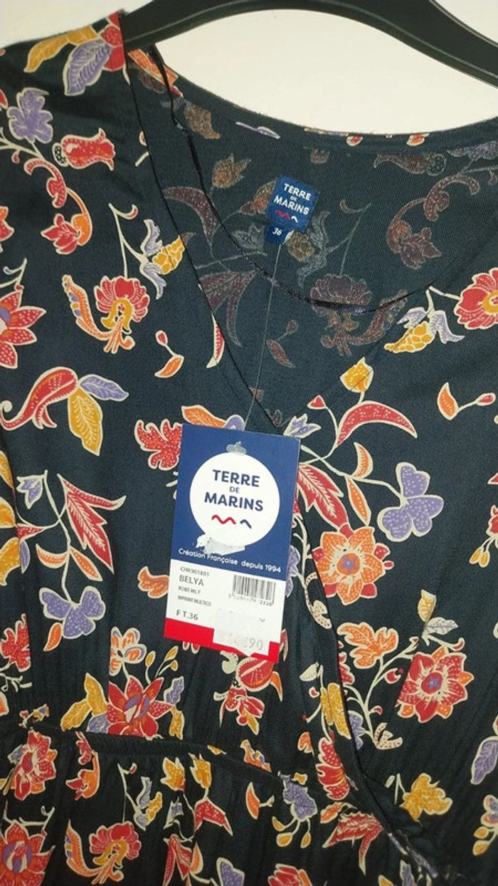 Robe imprimée neuve avec étiquette by Terre de Marins Taille 36 - photo numéro 5