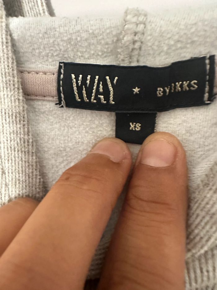 Pull à capuche IKKS beige – taille XS - photo numéro 4