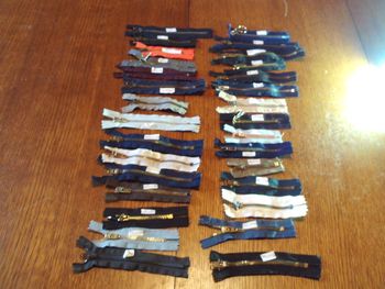 Lot fermetures éclaires