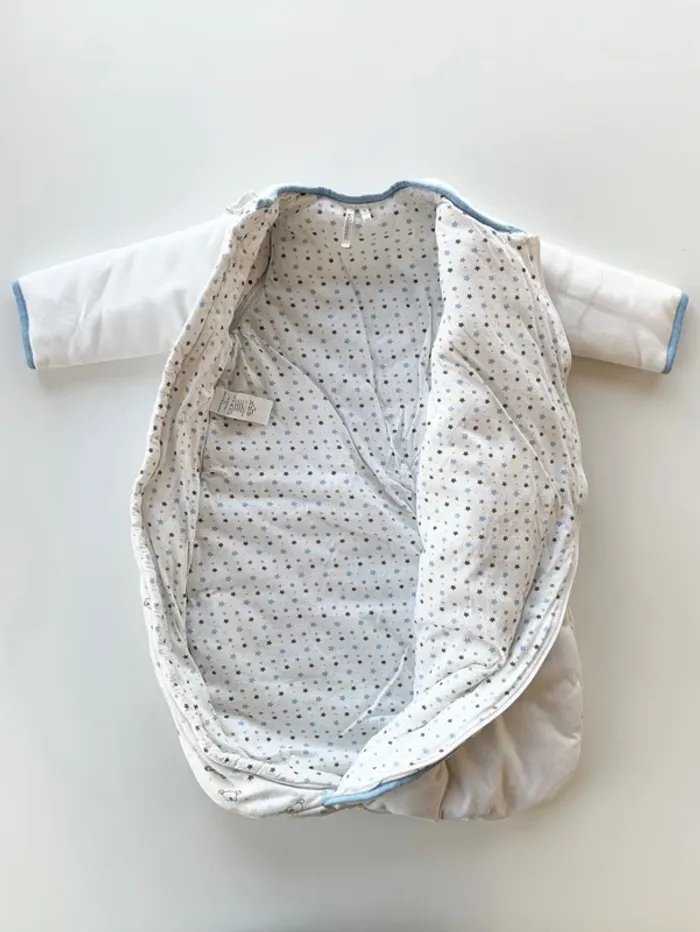 Gigoteuse / sac de couchage avec manches amovibles T.U. 70cm soit 6-9 mois - photo numéro 3