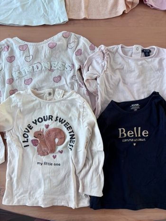 Lot de 15 t-shirt manches longues 18 mois - photo numéro 5