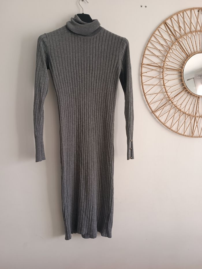 Robe pull grise taille L