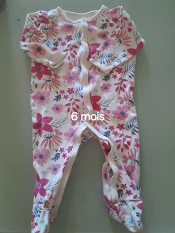 Pyjama coton fille 6mois