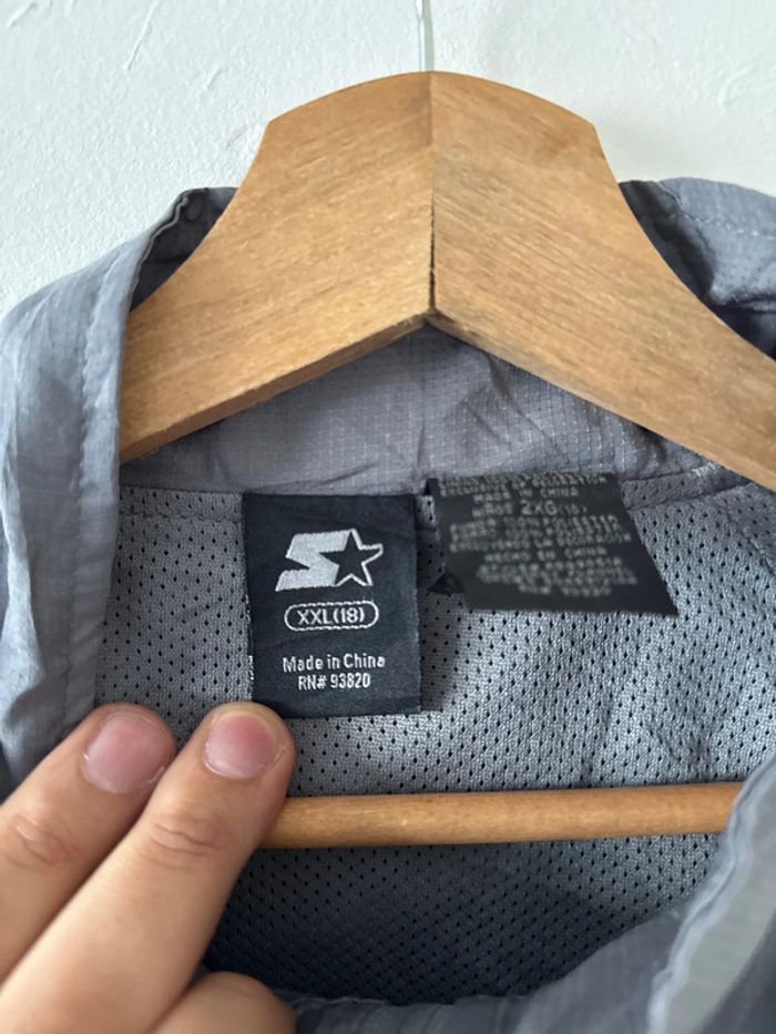 Veste de sport Starter grise et rouge – Taille S – Très bon état - photo numéro 3