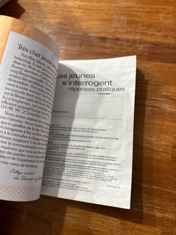Livre, les jeunes s’interrogent. Réponse pratique volume 1 - photo numéro 4