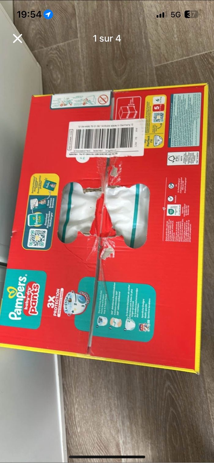 Couche culotte taille 5 marque Pampers - photo numéro 3