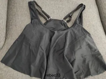 Haut de maillot de bain noir