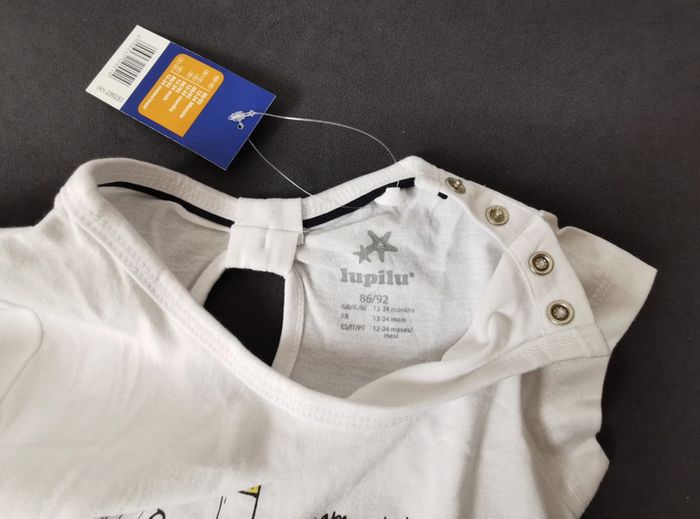 tee-shirt blanc motifs marins - 18 mois - photo numéro 3