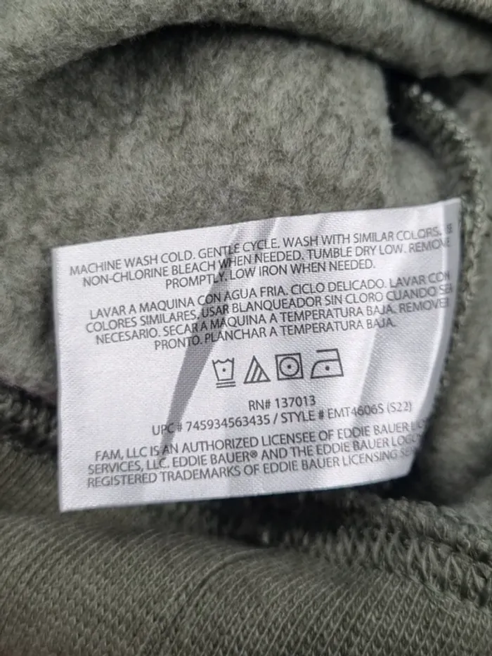 Sweat kaki Eddie Bauer – Taille XL Hommes (mesures en photos) - photo numéro 8