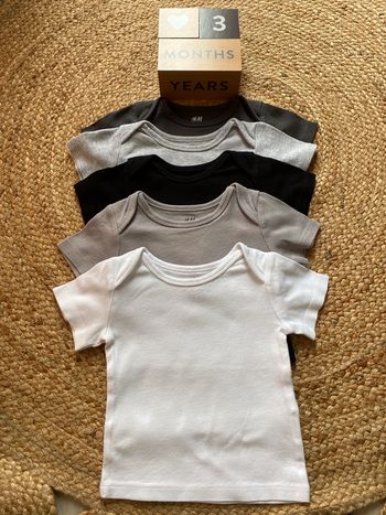 Lot de 5 tee-shirts 3 mois