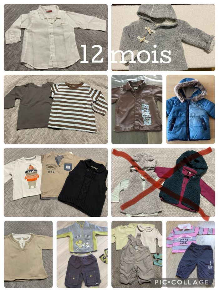 Lot vêtements garçon 12 mois