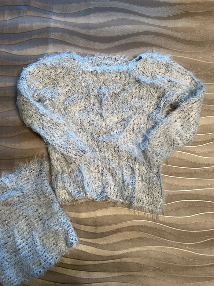 Pull laine et son tube écharpe 8 ans fille - photo numéro 2