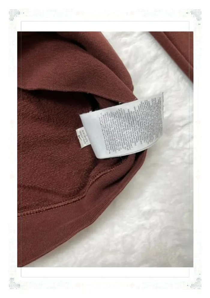 Nike pull à capuche bordeaux femme taille S - photo numéro 6