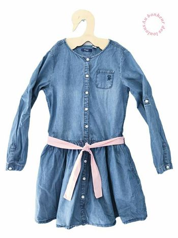 10 ans robe avec ceinture Okaïdi