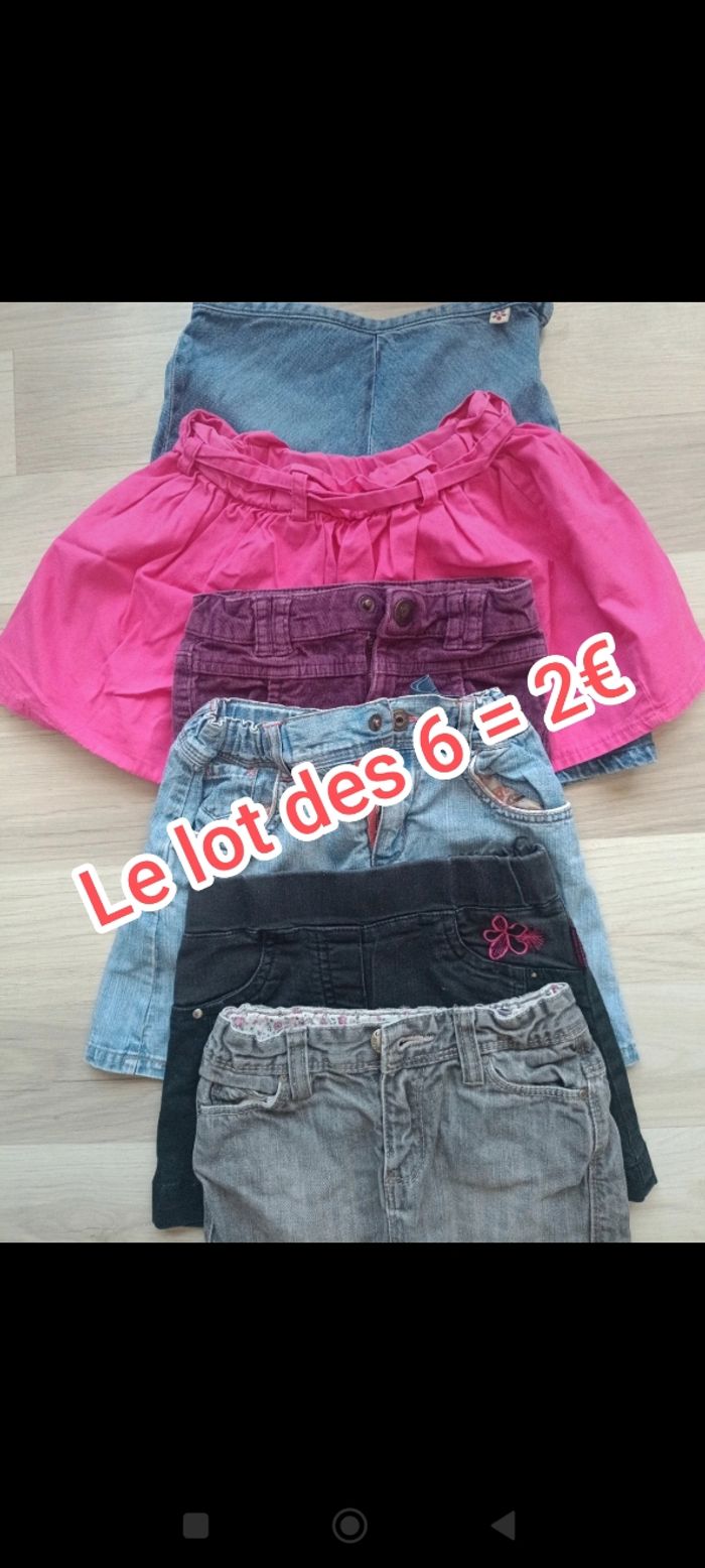 Lot de 6 jupes