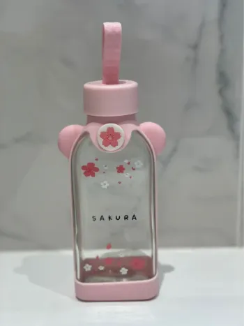 Petite gourde en verre Sakura