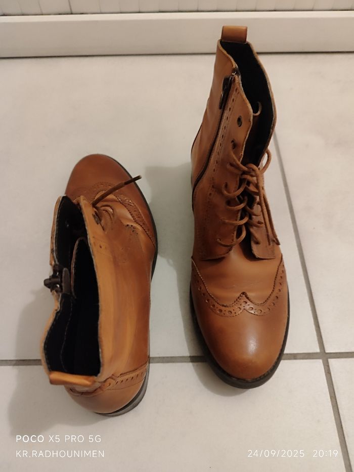 Vendre chaussures femme cuir urgent cause déménagement - photo numéro 7