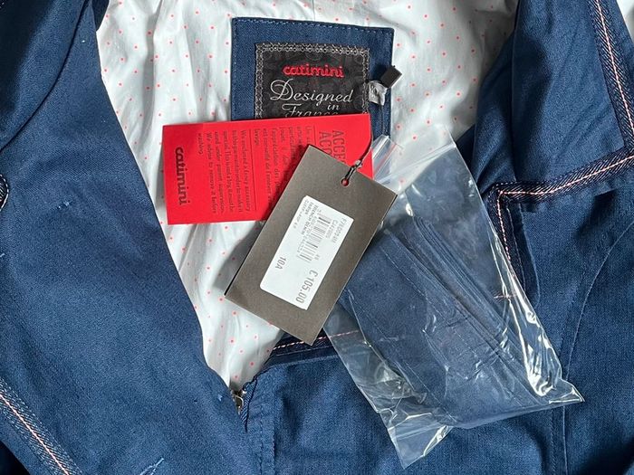 Trench imperméable avec ceinture Catimini T-10 ans - photo numéro 5