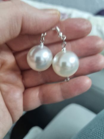 boucles d'oreilles perles fait main neuf