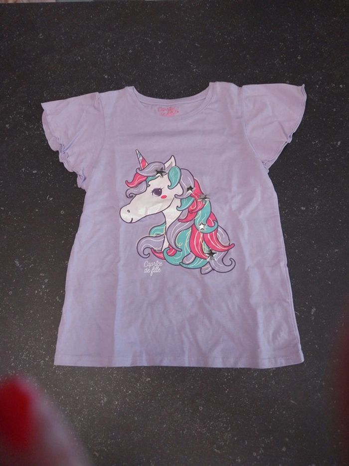 Tee shirt 10 ans caprice de fille - photo numéro 2