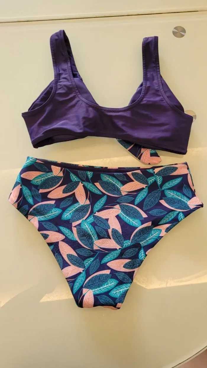 Maillot de bain deux pièces culotte haute - photo numéro 2