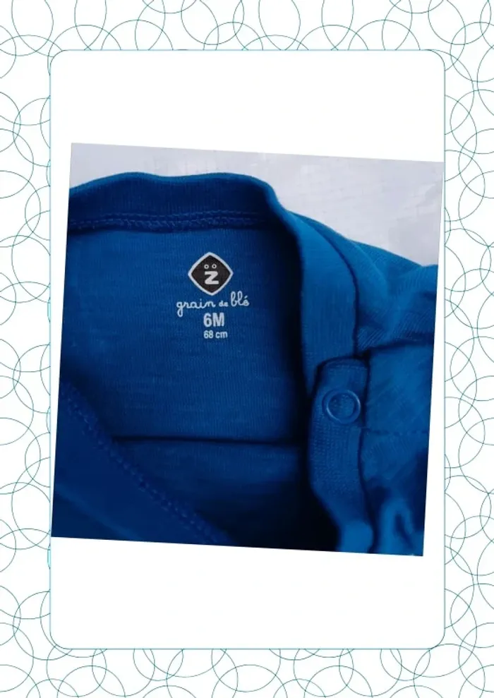 Tee shirt manches courtes 6 mois Grain de Blé - photo numéro 2