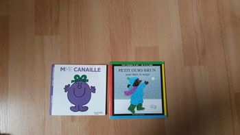 Lot de 2 livres du soir petit ours et Mme canaille