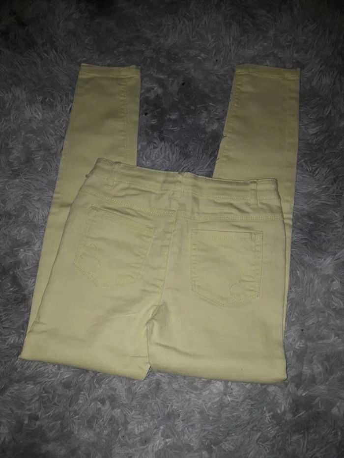 Jean slim jaune Vertbaudet 10 ans - photo numéro 3