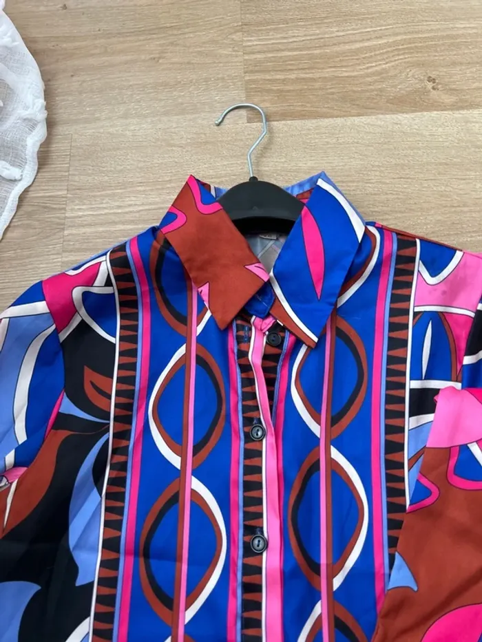 Chemise satinée coloré - photo numéro 3