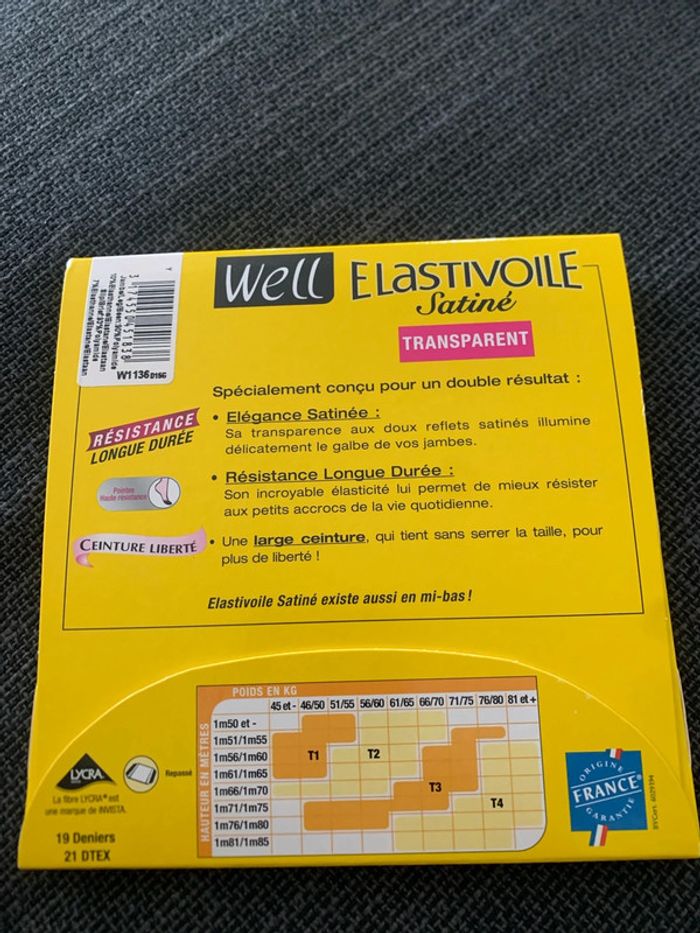 Collant elastivoile satiné transparent - photo numéro 3