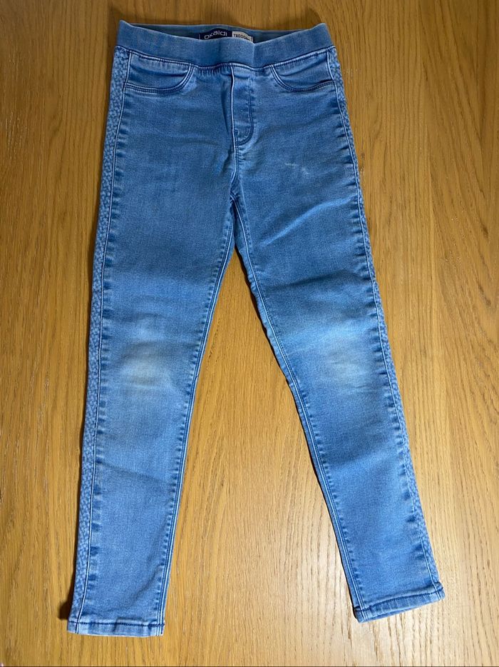 Okaidi Pantalon Tregging bleu clair Taille 8 ans - photo numéro 2