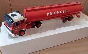 Camion ELIGOR 1/43 MAN pub TRANSPORTS JACKY PERRENOTen parfait état