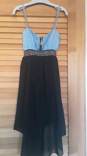 Robe voile asymétrique