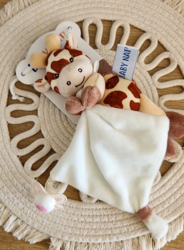 Doudou Lange Bébé Girafe Baby Nat - photo numéro 9