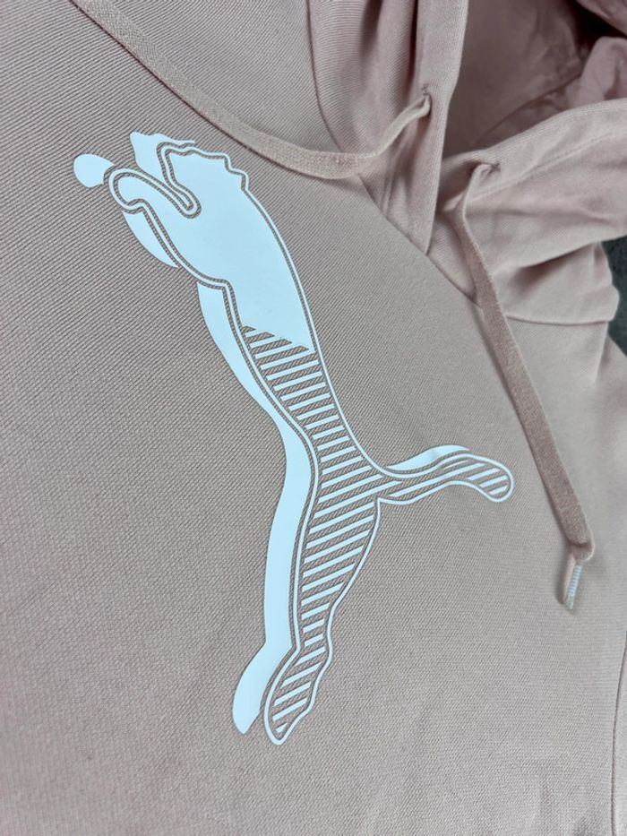 Sweat à Capuche Puma Beige Taille S - photo numéro 8