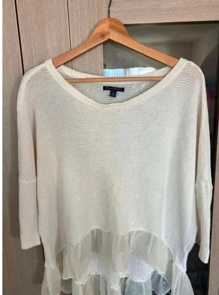 Très beau pull hiver vintage - Américain Eagle (72% coton) - photo numéro 3