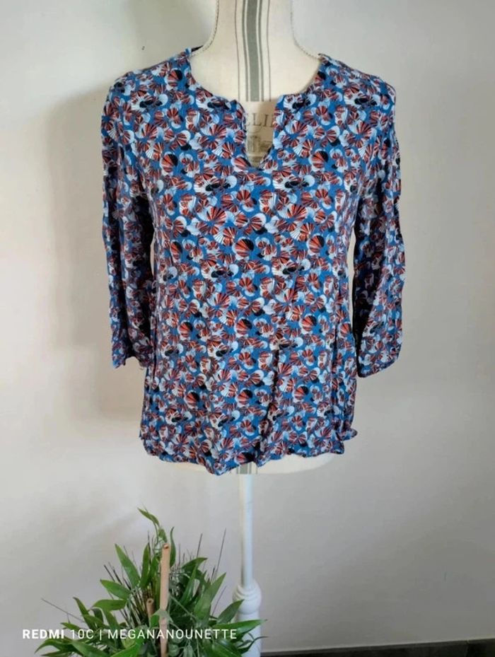 🌸 Blouse Fleurie – Taille 38 M – Vertbaudet 🌸 - photo numéro 2
