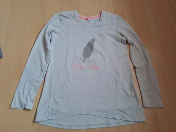 Haut de pyjama etam gris plume