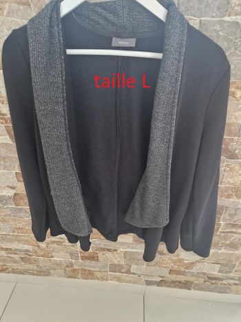1 veste noir taille L marque Yessica
