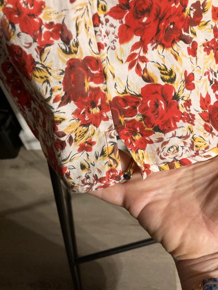 Tunique, blouse fleurie taille 5 - photo numéro 6