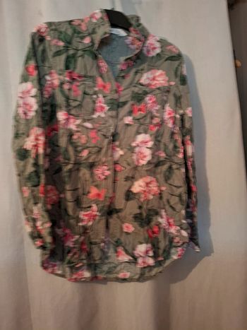 Magnifique chemise fleurie fille 12 ans