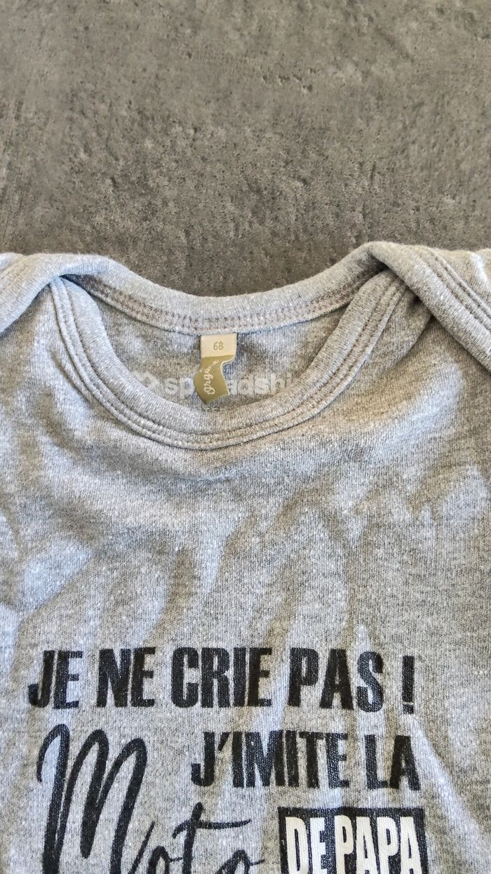 Body humour idée cadeau 3-6 mois (68 cm) - photo numéro 3