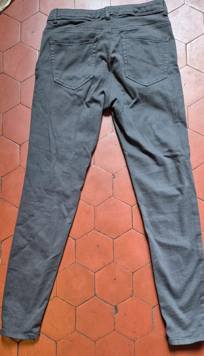 Jean slim Zara t 38 gris neuf - photo numéro 4