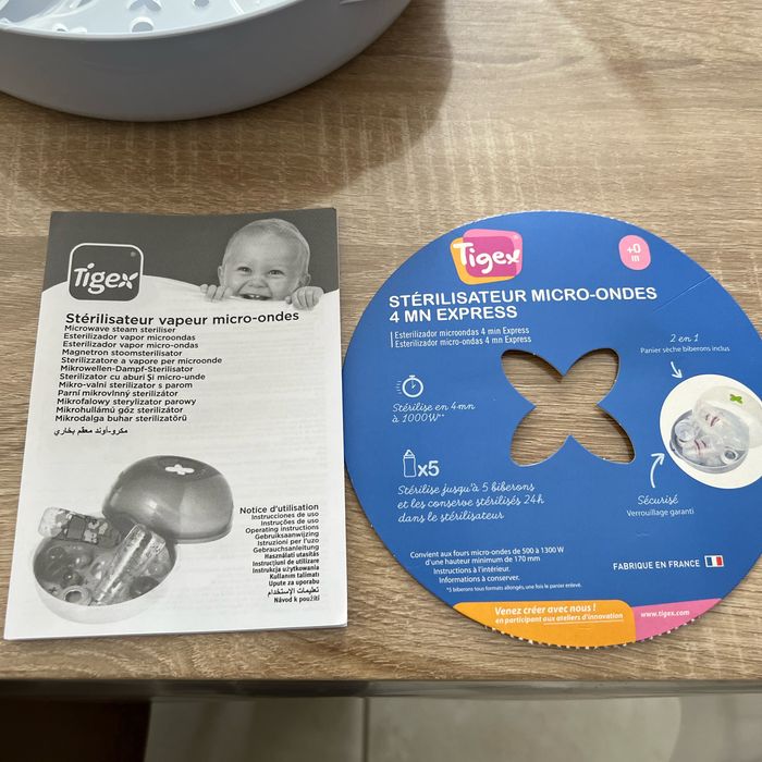 Stérilisateur vapeur micro-ondes Tigex - photo numéro 3