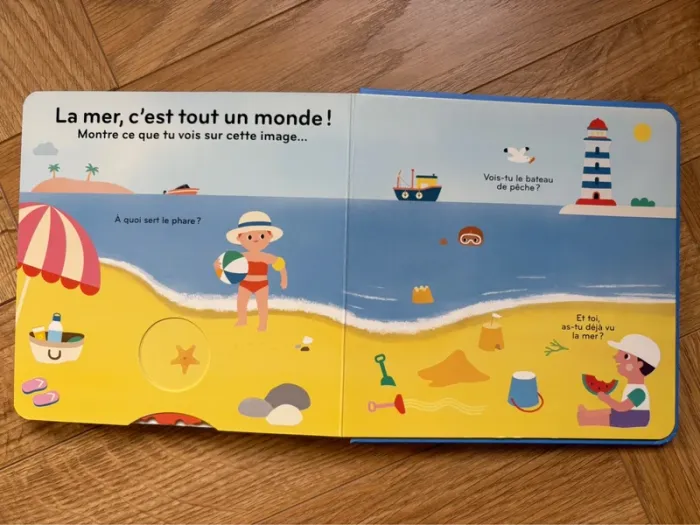 Livre imagier volets ouvrir enfant La mer Gallimard - photo numéro 10